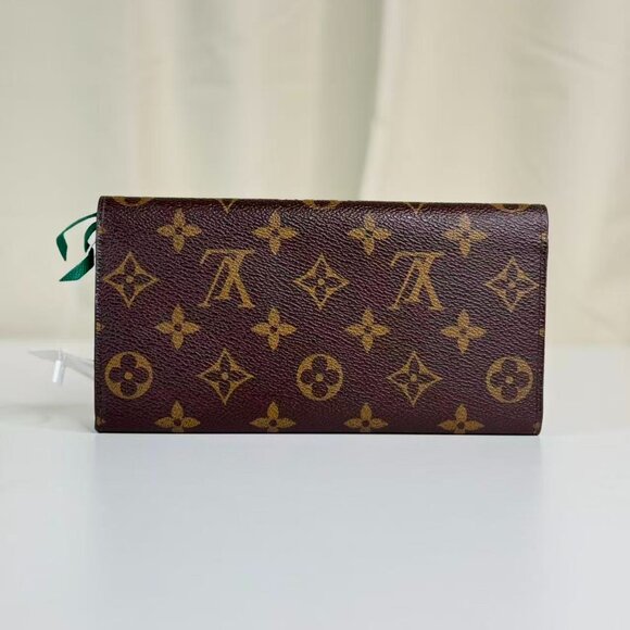 Louis Vuitton Monogram Canvas Wallet with Green Accent - Picture 2 of 7